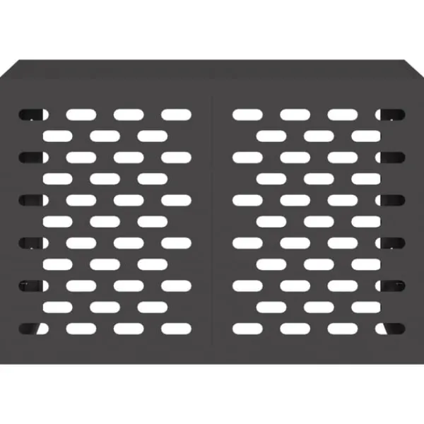 vidaXL Luftkonditionering>Sort Metal 90 x 40 x 60 cm Aircondition Dække Rektangulært
