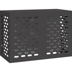vidaXL Sort Stål 100 x 50 x 70 cm Slidstærk Airconditiondække Clearance