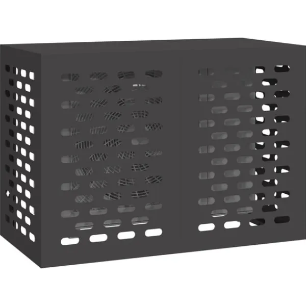 vidaXL Sort Stål 100 x 50 x 70 cm Slidstærk Airconditiondække Clearance