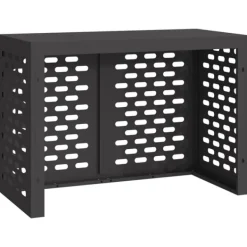 vidaXL Sort Stål 100 x 50 x 70 cm Slidstærk Airconditiondække Clearance