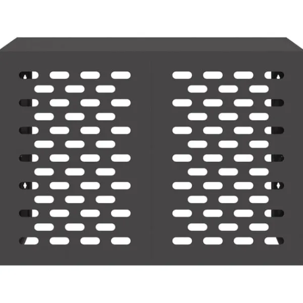 vidaXL Sort Stål 100 x 50 x 70 cm Slidstærk Airconditiondække Clearance