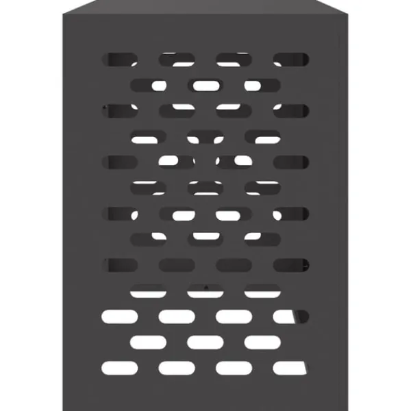 vidaXL Sort Stål 100 x 50 x 70 cm Slidstærk Airconditiondække Clearance