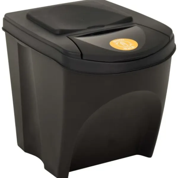 vidaXL Skraldespande & Papirkurve>stabelbare skraldespande 4 stk. 100 l antracitgrå - Affaldsspande & papirkurve