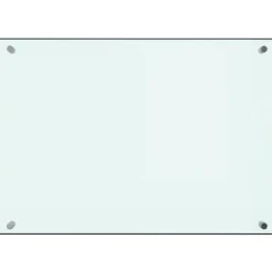 vidaXL stænkplade 70x50 cm hærdet glas hvid - Køkkenredskaber Online