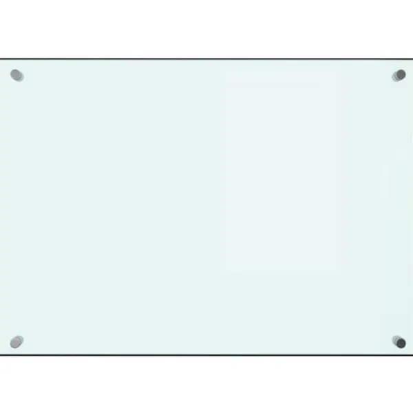 vidaXL stænkplade 70x50 cm hærdet glas hvid - Køkkenredskaber Online
