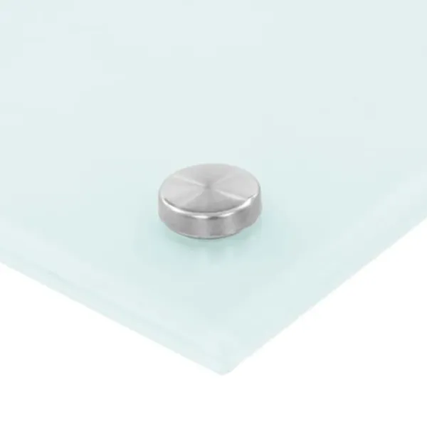 vidaXL stænkplade 70x50 cm hærdet glas hvid - Køkkenredskaber Online