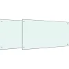 vidaXL Måtter & Gitter Til Køkkenvaske>stænkplader 2 stk. 80x50 cm hærdet glas hvid