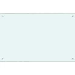 vidaXL Måtter & Gitter Til Køkkenvaske>stænkplader 2 stk. 80x50 cm hærdet glas hvid