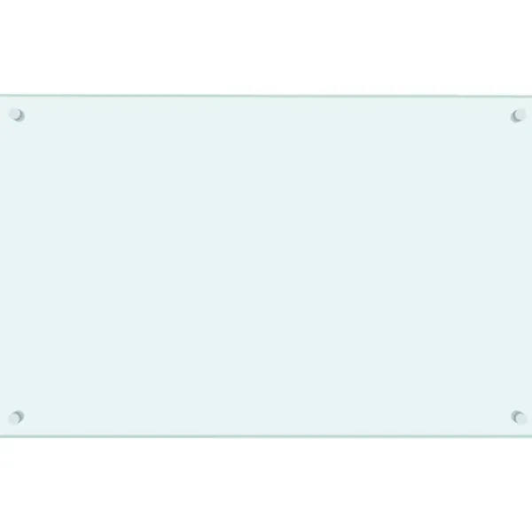 vidaXL Måtter & Gitter Til Køkkenvaske>stænkplader 2 stk. 80x50 cm hærdet glas hvid