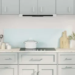 vidaXL stænkplader 2 stk. 70x40 cm hærdet glas hvid Clearance