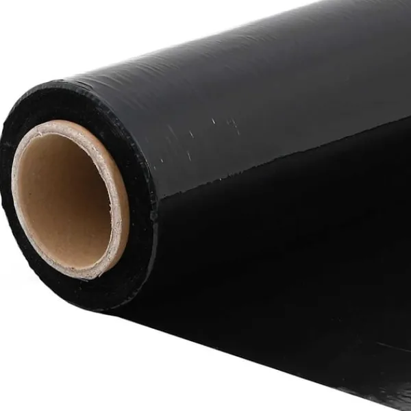 vidaXL Strækfilm 2 pcs sort 20 μm 50 cm x 300 m Online