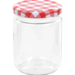 vidaXL syltetøjsglas 96 stk. med hvide og røde låg 230 ml - Honningkrukker Sale