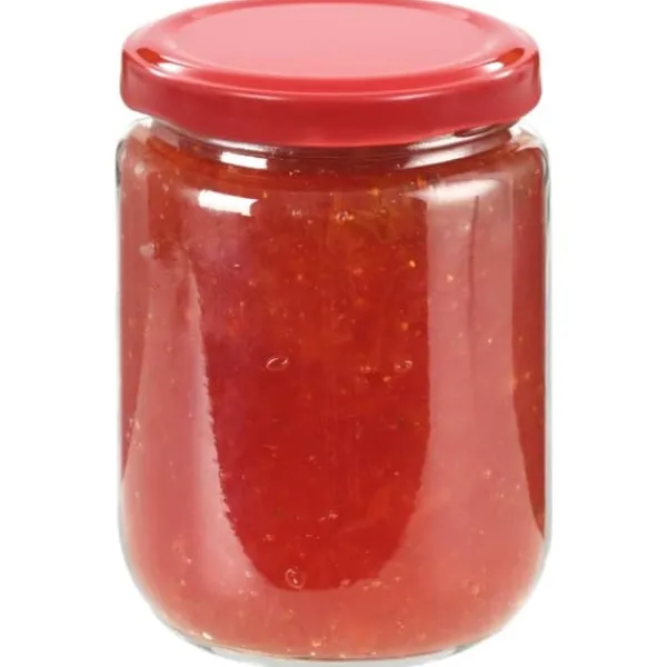 vidaXL syltetøjsglas 96 stk. med røde låg 230 ml - Honningkrukker Online