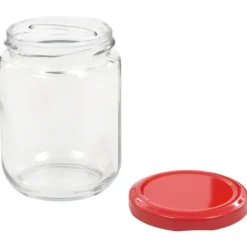 vidaXL syltetøjsglas 96 stk. med røde låg 230 ml - Honningkrukker Online