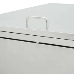 vidaXL tredobbelt skraldespandsskur 240 l rustfrit stål - Affaldsspandsskjulere Sale