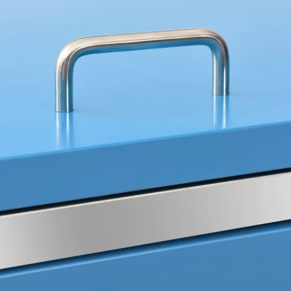 vidaXL Tilbehør Til Affaldshåndtering>tredobbelt skraldespandsskjuler 207x77,5x112,5 cm rustfrit stål - Affaldsspandsskjulere