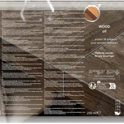 vidaXL træolie til møbler 250 ml New