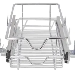 vidaXL udtrækkelige trådkurve 2 stk. sølvfarvet 300 mm - Holdere til køkkenredskaber Outlet