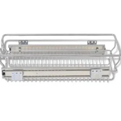 vidaXL udtrækkelige trådkurve 2 stk. sølvfarvet 300 mm - Holdere til køkkenredskaber Outlet