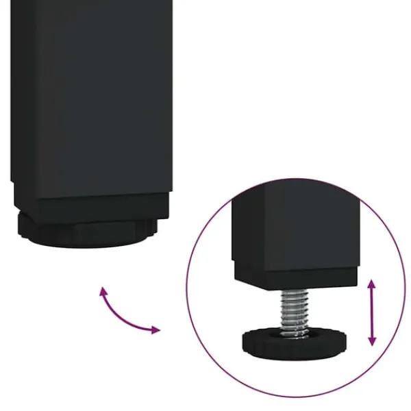 vidaXL vasketøjskurv 3 rum med hylde røget egetræsfarve Online