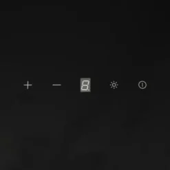 vidaXL væghængt emhætte 60 cm stål og hærdet glas sort - Emhætter Clearance