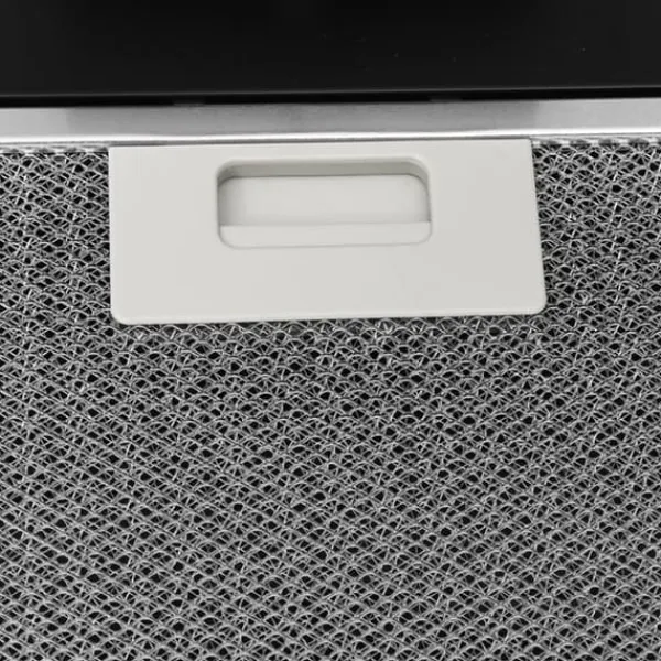 vidaXL væghængt emhætte 60 cm stål og hærdet glas sort - Emhætter Clearance