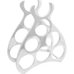 vidaXL Vinflaskeholdere>Vinfad Sølv 38 x 33 x 13 cm Aluminium