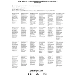 Vin propper, propper til vinflasker - Vacustopp, med integreret vakuumpumpe Hot