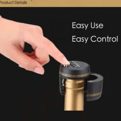 Vinflaskeprop Adgangskode Låsehætte Vinspiritus Whisky 3-cifret lås Outlet