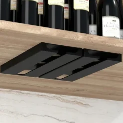 VINGLASHOLDER CHAMPAGNE DOBBELTHOLD MAT SORT Sale