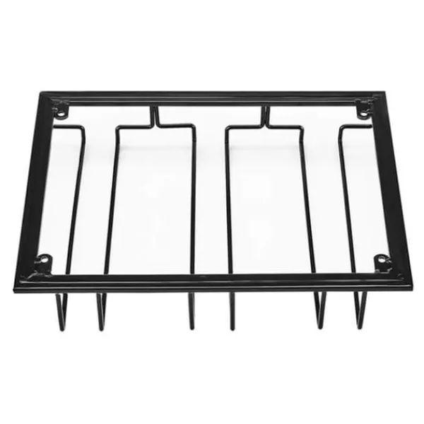 Vinglasholdere>Vinglasholder med 4 rækker i pulverlakeret jern, plads til flere glas