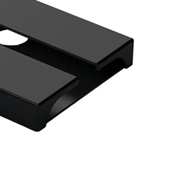 Vinglasholder Under skabshylde Plastophængsstativ Pladsbesparende Opbevaringsbøjle Sort Sale