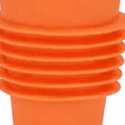 Vinprop i fødevarekvalitet, silikone i rustfrit stål, 6,1x2,35 cm, dekorativ, praktisk, genanvendelig, vinprop til dekoration, orange Clearance