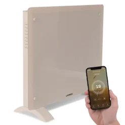 Vonroc Radiator - Elradiator | Glas | Luksus | 1000W | WIFI - Smartapp styring | Op til 12m² | Beige Discount