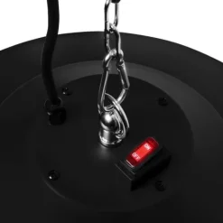 Vonroc Terrassevarmer - Albano - 1500W | Infrarød | Sort | IP44 | Til tag, veranda, parasol | Inkl. Fjernbetjening. Best