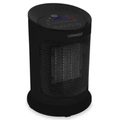 Vonroc Varmeblæser - 1800W | 20m2 - keramisk - svingfunktion | LED | 2 Indstillinger + Kold luft | Sort | Inkl. Fjernbetjening