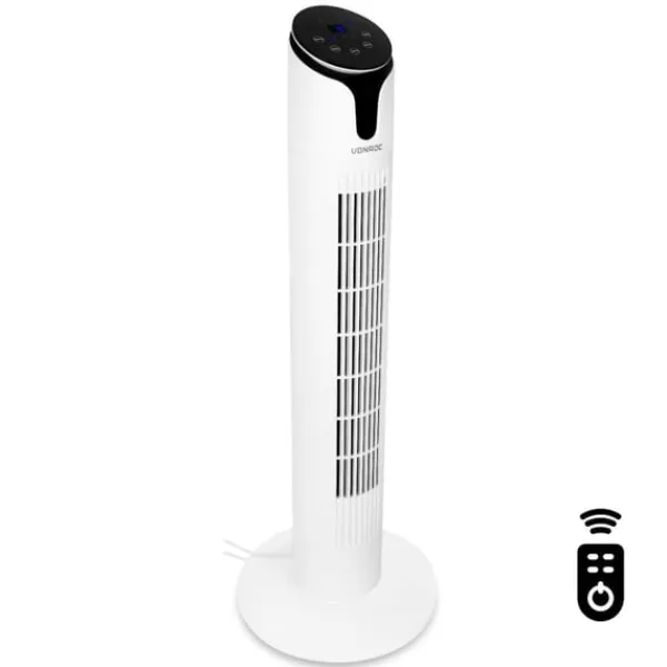 Vonroc Ventilator - 86 cm - luksus - 3 hastighedsindstillinger - hvid | Inkl. fjernbetjening Outlet