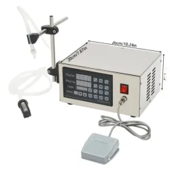 Væskefyldningsmaskine, Rustfrit Stål Konstruktion, Automatisk og Manuel Kontrol,Sølv Hot