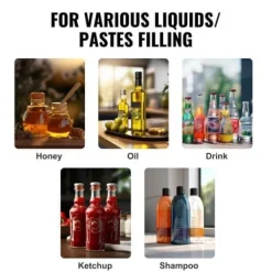 Væskepåfyldningsmaskine, 28x28x70 cm, rustfrit stål, justerbar Best