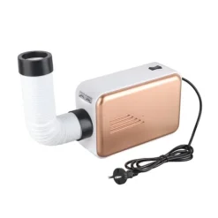 600W bærbar multifunktionel elektrisk tørretumbler til sko og tøj - guld EU-stik New