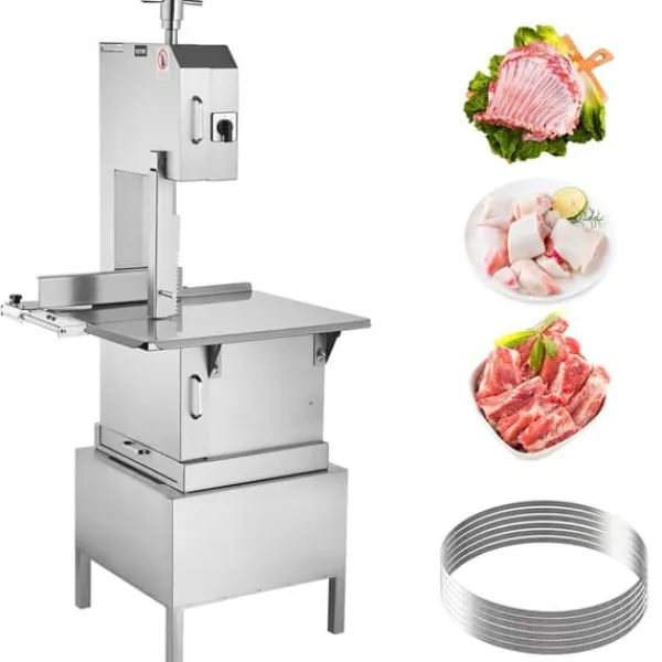 2200W kommerciel elektrisk kødbåndsav i rustfrit stål - effektiv og holdbar bensavemaskine til professionelt brug. Sale