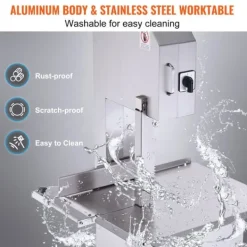 2200W kommerciel elektrisk kødbåndsav i rustfrit stål - effektiv og holdbar bensavemaskine til professionelt brug. Sale