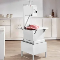 2200W kommerciel elektrisk kødbåndsav i rustfrit stål - effektiv og holdbar bensavemaskine til professionelt brug. Sale