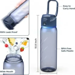 WaterH BOOST Lite Chug Lid smart vandflaske, 946 ml, blå Online