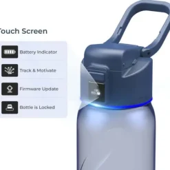 WaterH BOOST Lite Chug Lid smart vandflaske, 946 ml, blå Online