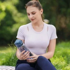 WaterH BOOST Lite Chug Lid smart vandflaske, 946 ml, blå Online