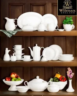 Wilmax mælk- og flødekande 150 ml i hvidt porcelæn Best