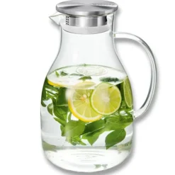 Wilmax Stor 2,5 L Borosilikatglaskande med metallåg Discount