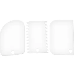 3x Dejskrabere i Plast - Hvid Hot