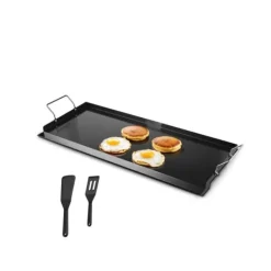 32x14 Flat Top Grill, Universal BBQ Grillpande i Kulstål, Køkkengrej New